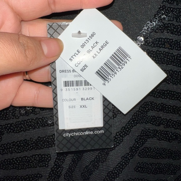 City Chic Trendy Plus Size Bright Lights Dress NWT Size XXL - Picture 3 of 4